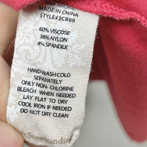 Soft Surroundings Women's XL Swingtime Half Zip Collared Maxi Dress Coral Ponte - Picture 11 of 16